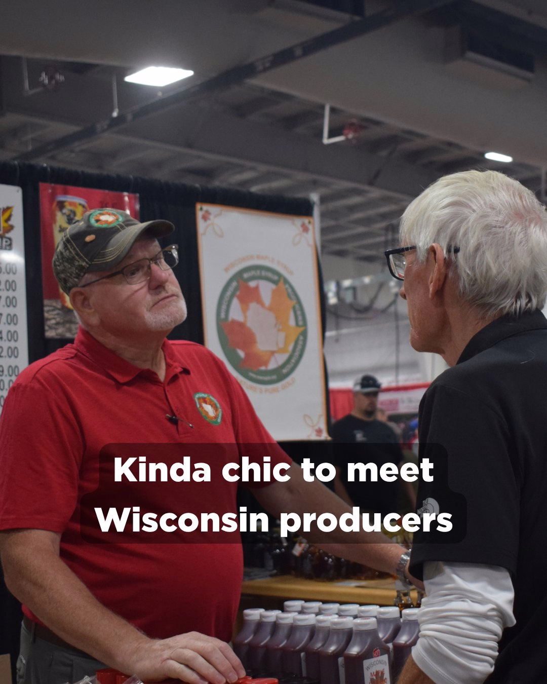 Gov. Evers talks to maple syrup producer at state fair "Kinda chic to meet Wisconsin producers"