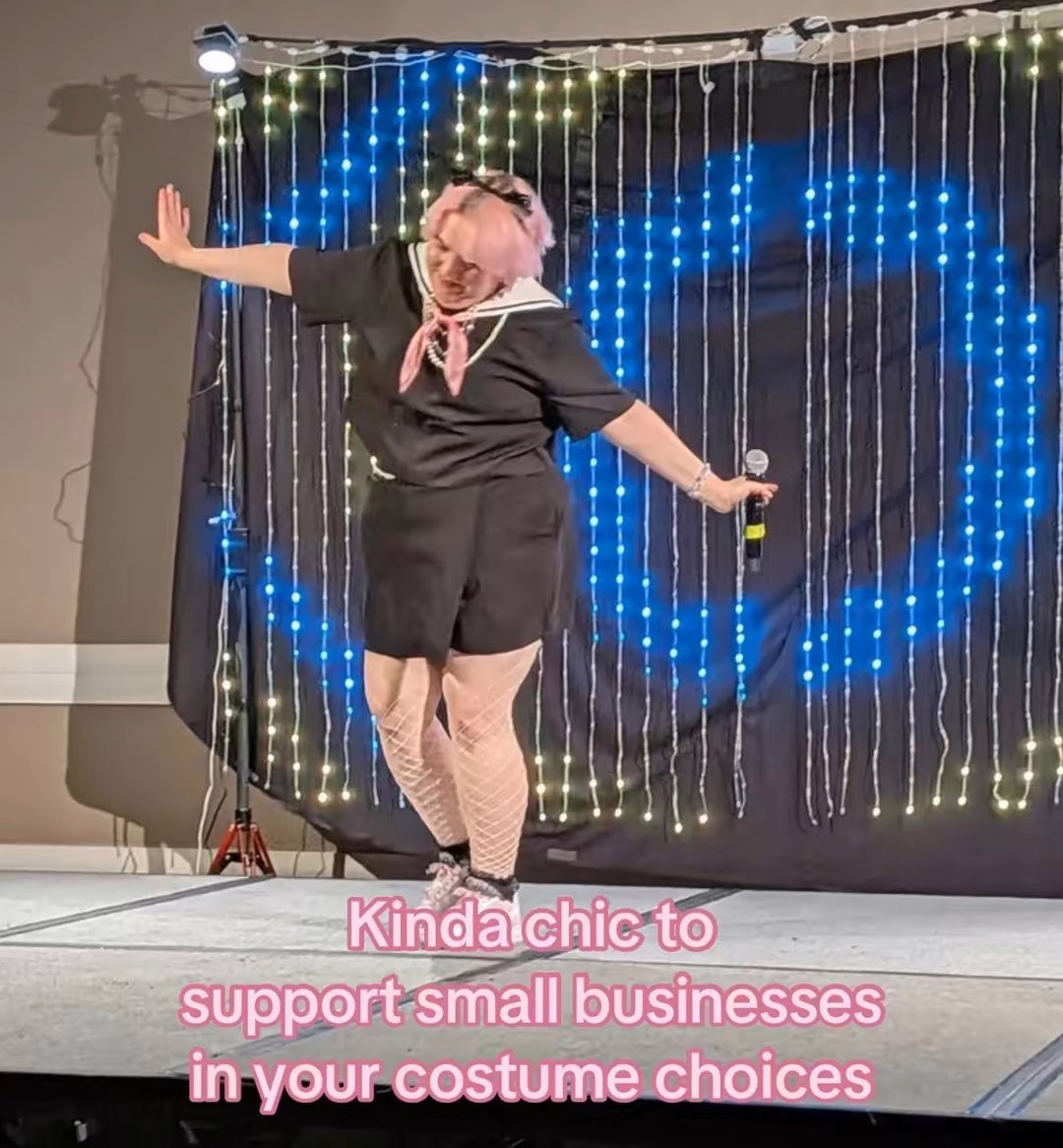 ‘Kinda chic to support small businesses in your costume choices’