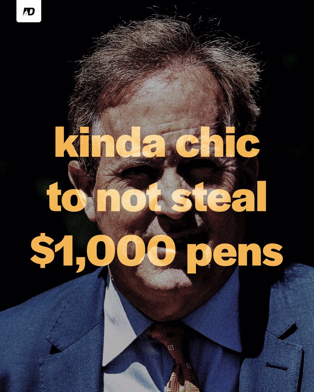 kinda chic to not steal $1,000 pens